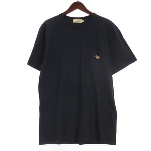 メゾンキツネ MAISON KITSUNE フォックス ワッペン Tシャツ カットソー 半袖 パッチ GM00116KJ0008 ネイビー XL メンズ