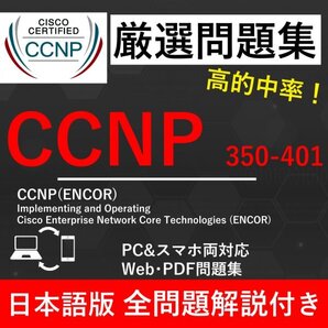 ★【2025年11月最新】Cisco 技術者認定 CCNP Enterprise ENCOR 350-401 試験問題集★返金保証 300問以上