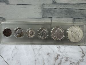 ☆Иностранные монеты, 6 старых монет, антикварная коллекция сохранена☆.