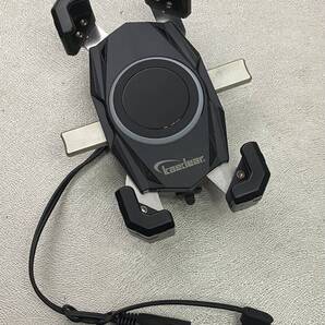 カエディア クイックホールド 手裏剣 QI USB KDR-M22AP 充電機能付きスマートフォン ホルダー スマホ ホワイト 17mm ボールジョイント