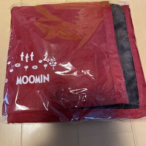 送料込み 新品 ムーミン あったかエプロン 裏起毛 45-95cm おおきめポケット付き 赤 岐阜信用金庫 ノベルティ 非売品 送料無料