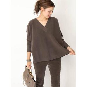 【人気】ドゥーズィエムクラス プルオーバー ブラウン カシミヤ