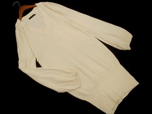 MOUSSY moussy V-образный вырез трикотажное платье размер2/ivory ◇■ ☆ fka4 Женщины