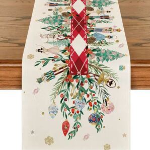 テーブルランナー くるみ割り人形 パーティー 33×183 冬 クリスマス