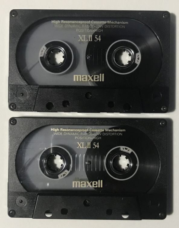  кассетная лента maxell XLⅡ54 Hi Posi TYPEⅡ коготь есть 2 шт. комплект 