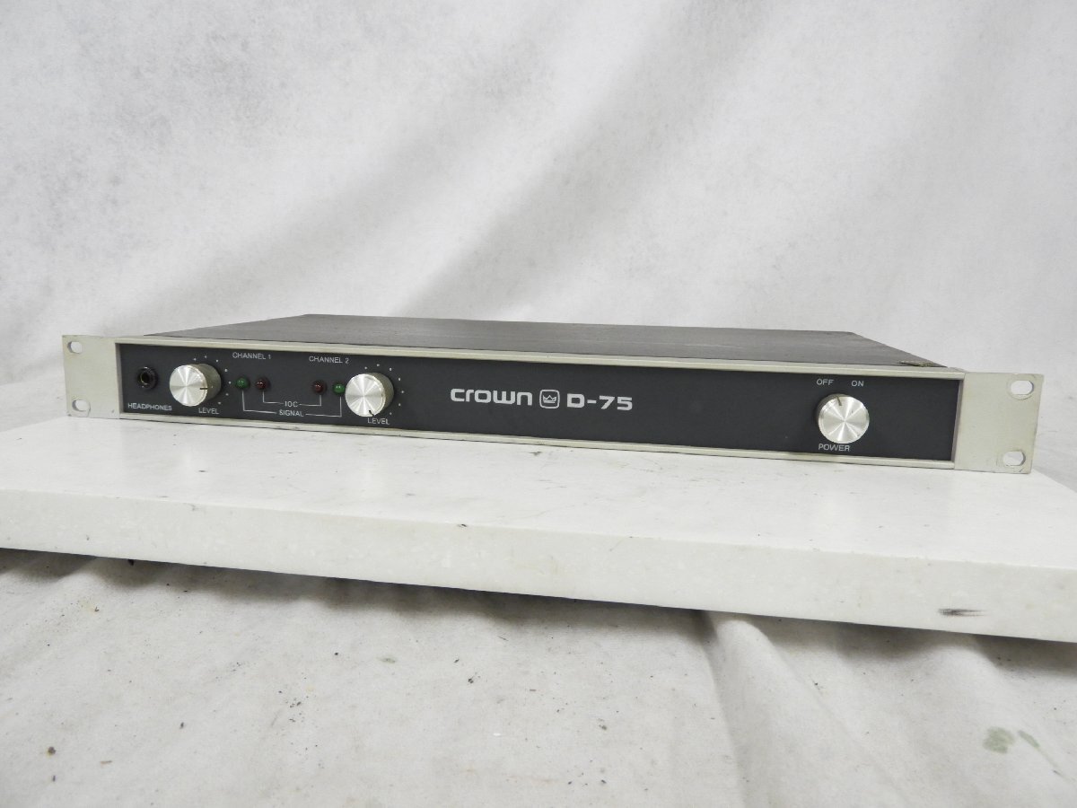 amcron D-75 完動品 ヒビノ正規品 crown パワーアンプ AMCRON CROWN D-75 パワーアンプ | VIVID Online Shop