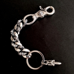 Брелок Fancy 8LINK хромированные сердца тип серебро