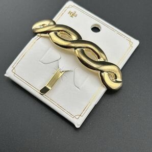 【新品】定価1210円 ヘアアクセサリー ポニーフック ヘアカフス ゴールド カラー シンプル◆DA1502