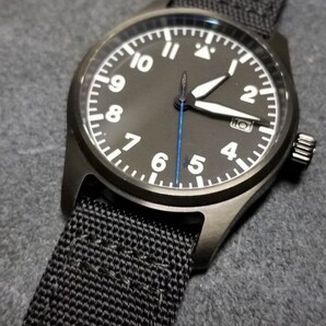 NH35 パイロットウォッチ 自動巻 PVDブ