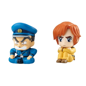 2種セット☆まちぼうけ こちら葛飾区亀有公園前派出所 大原大次郎 & 中川圭一 待ちぼうけ こち亀 カプセルトイ ガチャ 匿名配送