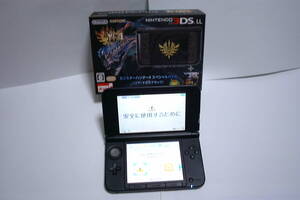 モンハン限定版!!『 偽トロキャプチャ付き Nintendo3DSLL ゴア・マガラブラック 』