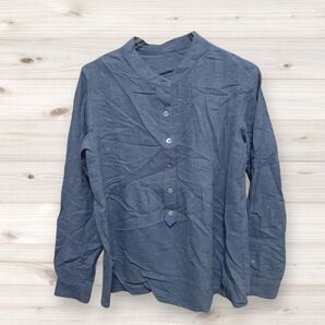 F0176 フレームワーク FRAMeWORK 長袖シャツ 無地 綿/コットン ノーカラー