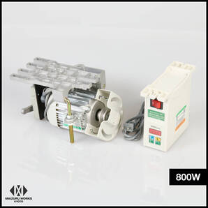 付属品多数■800W サーボモーター【プーリー2種付】LED,検出器,フットコントローラー,日本語説明書付き 家庭用電源で使用