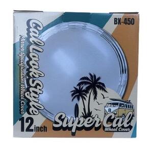 ピッカピカのメッキホイールカバー ブレイス スーパーキャル ホイールカバー 純正スチールホイール専用 12インチ シルバー 4枚セット 1台分