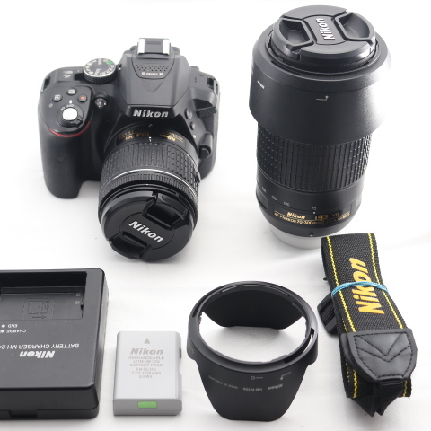 ニコン D5300 ダブルズームキット [ブラック] オークション比較 - 価格.com