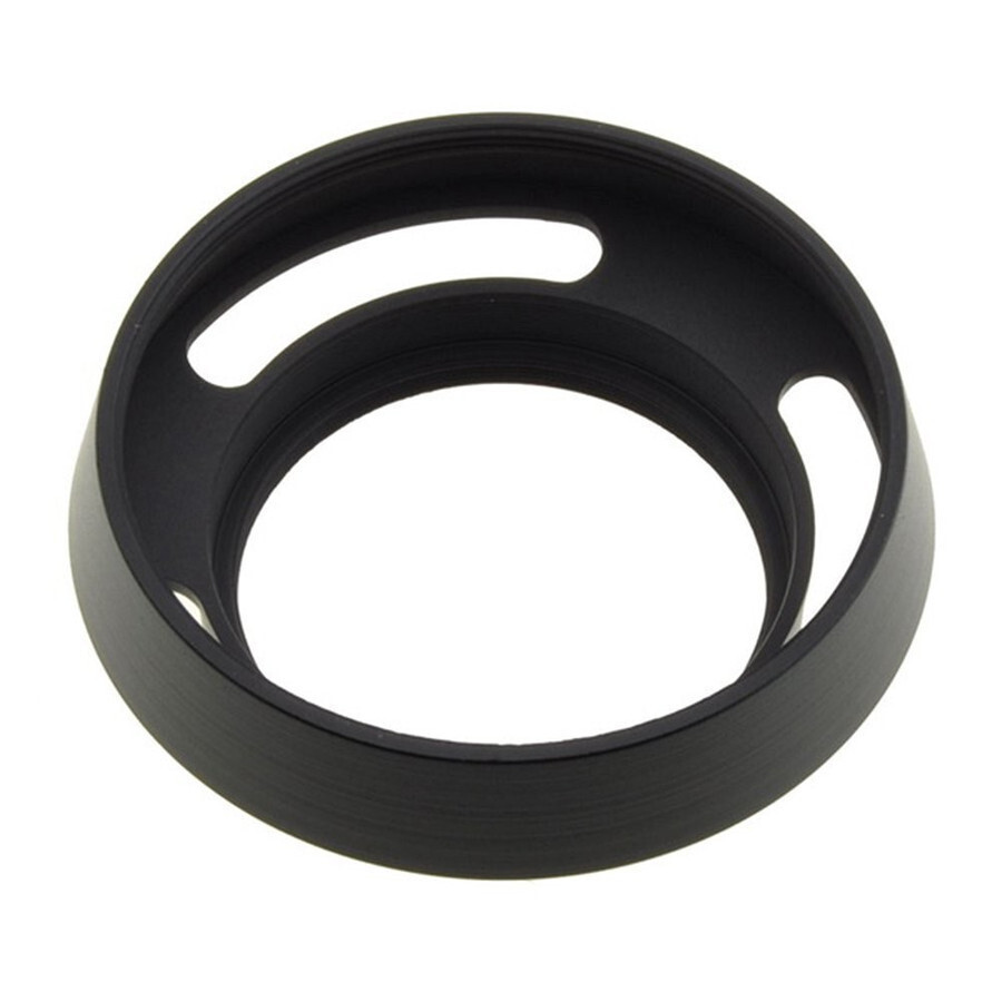 フード径:40.5mm クラシックメタル レンズフード カメラ用 ブラック 軽量