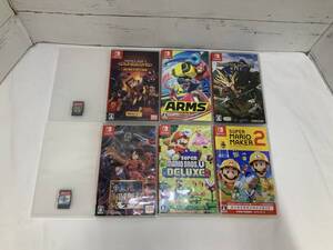 【1106】Nintendo Switch ソフト おまとめ 8本 ポケモン ソード Newスーパーマリオブラザーズ スーパーマリオメーカー2 Splatoon3