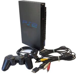 SONY ソニー プレイステーション2 本体 SCPH-50000 プレステ2本体 PS2本体 ミッドナイト・ブラック +メモカブート