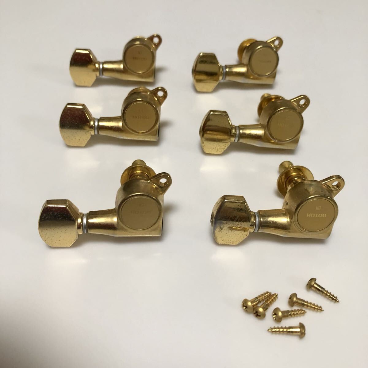 【新品未使用】GOTOH ゴールドペグ GOTOH ゴトー ベース ペグ GB2 G(ゴールド) 片側4個セット