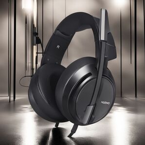 軽量 ノイズキャンセリング ゲーミングヘッドセット マイク付き 有線