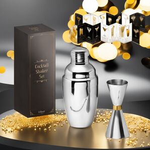 初心者向けイラスト説明書付き カクテルシェイカーセット 350ml 新登場! ユ
