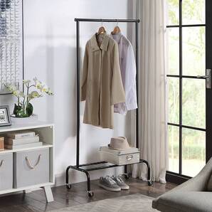 ☆キャスター付き ハンガーラック シンプル スタイリッシュ