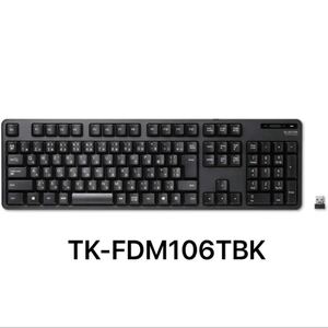 エレコム キーボード 【マウスセット】 ワイヤレス フルキーボード ブラック TK-FDM106TBK