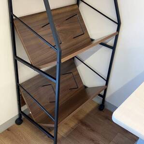 キャスター付きA4ファイルワゴン - 多機能収納・作業スペースを1台