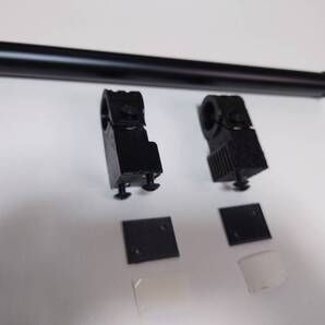 アルミ製フロントスマホバー黒22π300ミリ ジャイロキャノピーその他 ステー素材は72D硬質TPU 穴開け必要