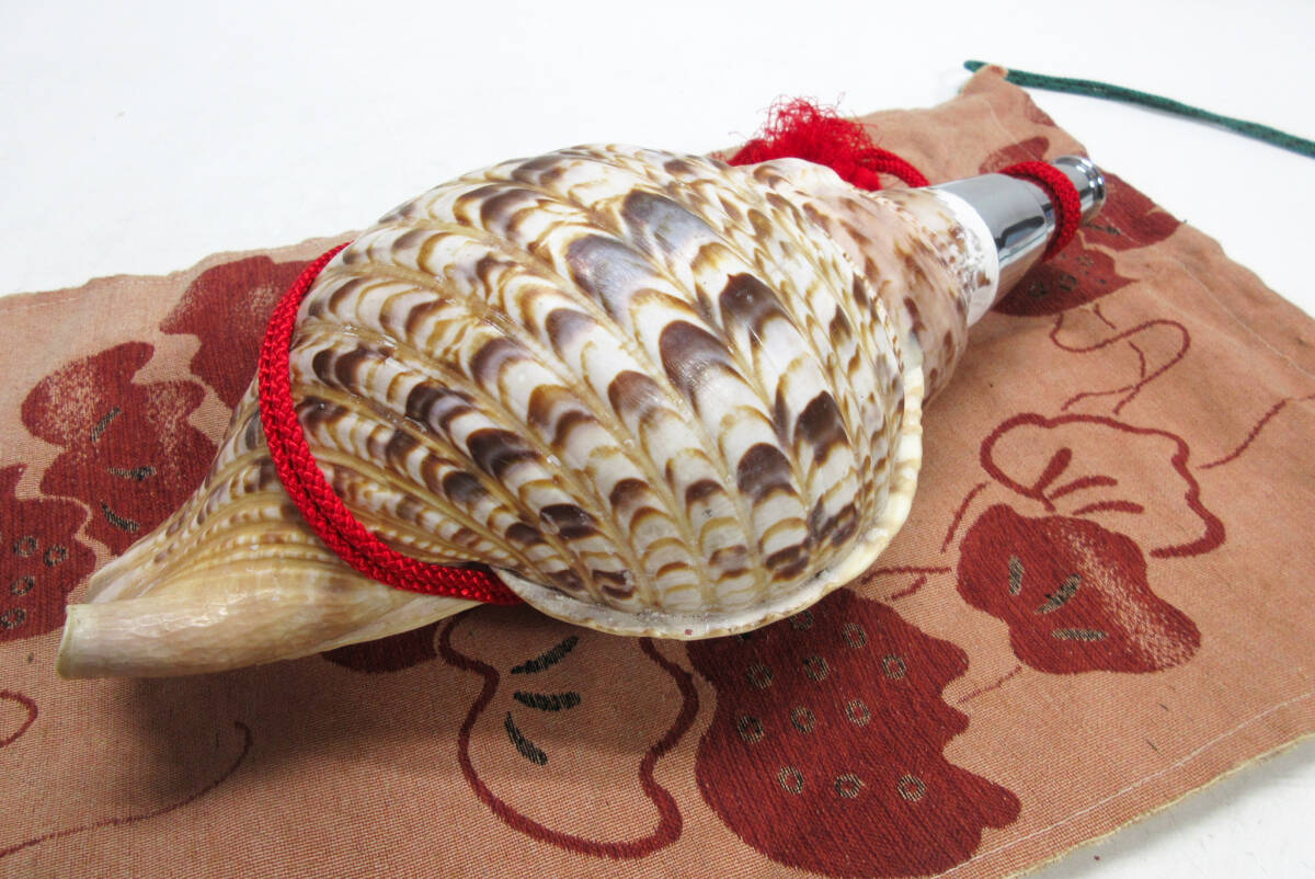 ほら貝・山伏・和楽器（オレンジ紐付き） ほら貝・山伏・和楽器（オレンジ紐付き） - メルカリ