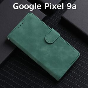 Google Pixel9a ケース 手帳 グリーン