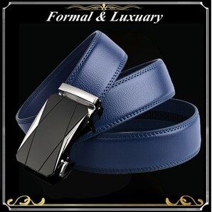 ベルト j56【紺】折りたたみ発送 ネイビー 穴なし 無段階調整ベルト ゴルフベルト 人気 オートロック メンズ 革 ビジネス カジュアル