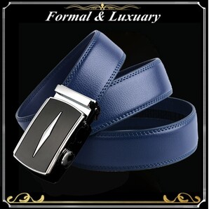 ベルト j57【紺】折りたたみ発送 ネイビー 穴なし 無段階調整ベルト ゴルフベルト 人気 オートロック メンズ 革 ビジネス カジュアル