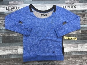 VOLCOM Volcom женская одна точка вышивка реглан рукав разрез и S, смешанный синий серый