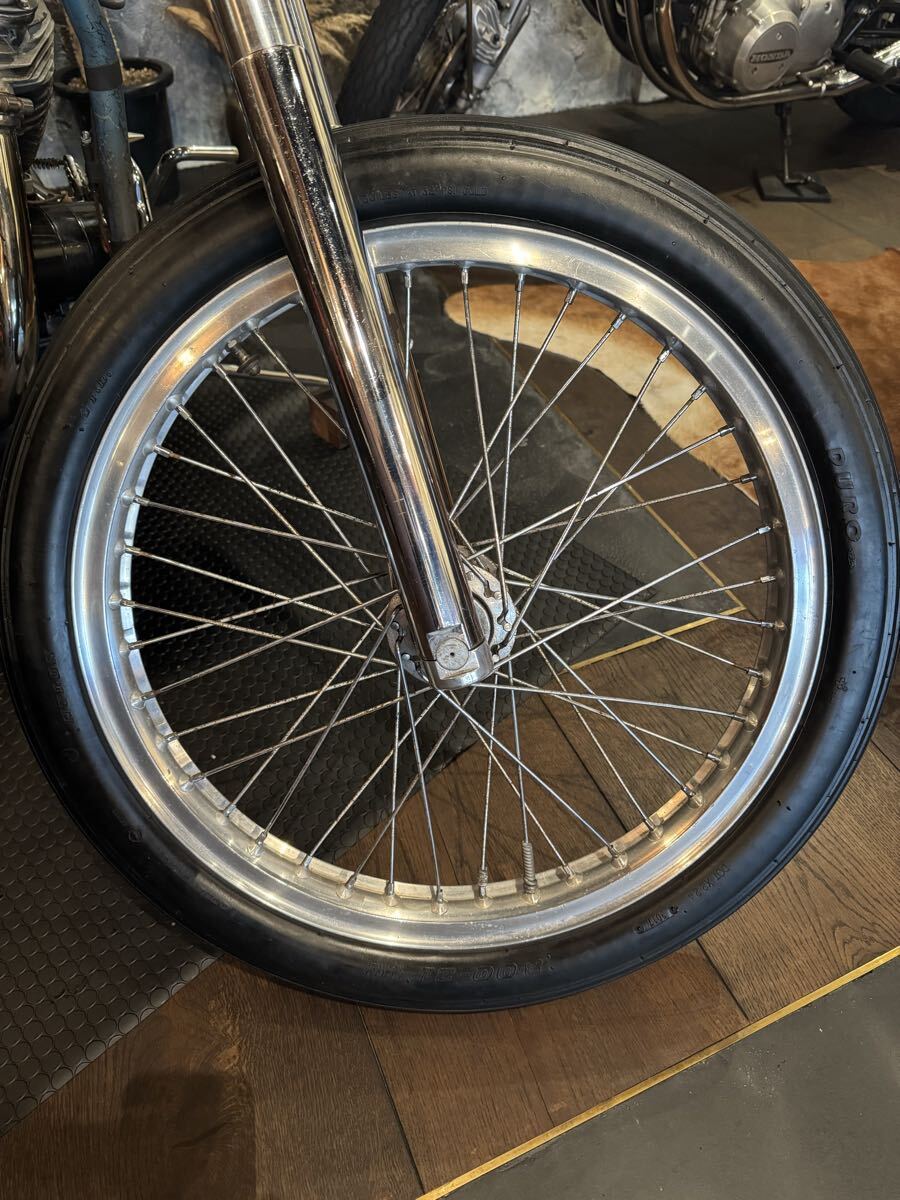 ボラーニ　Hリム　21インチ　WM1 スプールハブ　スポーク　セット売り　当時物　実走外し　希少　ハーレー　ショベル　パン　ナックル