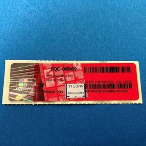 Windows10 Home OEM プロダクトキー coaシール 正規日本語版 新品 赤