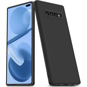 Galaxy S10 plus ケース 耐衝撃 TPU 易い 携帯カバー ブラック黑056-s10p-01-CP 356