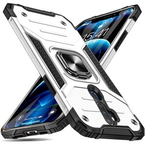 OPPO A5/OPPO A9 ケース リング 衝撃吸 A5/A9ケース 銀 MJJ-SJ-1051-37-04 420