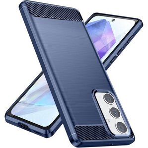 WYEPXOL Galaxy A55 5G 用ケース 紋防止 擦り傷防止 人気 携帯カバー 青 ZW76-77 678