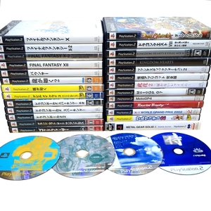【ジャンク】 PS2 ソフトまとめ売り 30本 ファイナルファンタジー キングダムハーツ ドラゴンボール ドラゴンクエスト 龍が如く 動作未確認
