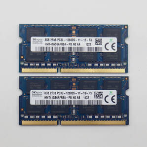 SK hynix 2Rx8 PC3L-12800S 【8GB×2枚組=16GB】DDR3 ノートPC用 メモリ 204ピン DDR3L-1600