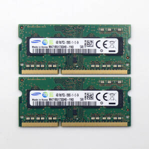 SAMSUNG 1Rx8 PC3L-12800S 【4GB×2枚組=8GB】DDR3L ノートPC用 メモリ 204ピン DDR3L-1600②