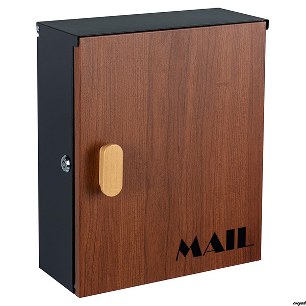 【シリンダープッシュ錠で簡単施錠・高い安全性】 郵便ポスト 壁掛けポスト おしゃ