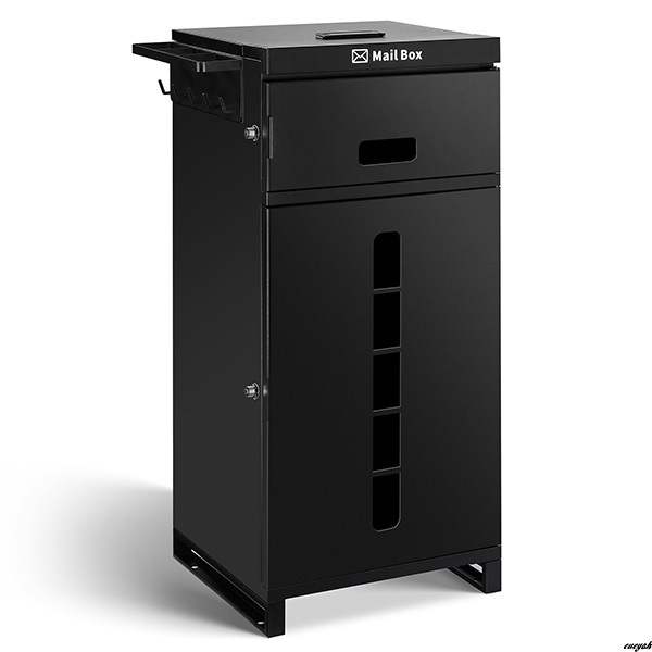 【両開き扉で左開き・右開きを自由に選択可能】 宅配ボックス 大容量 ポスト一体型