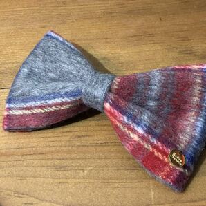 【即決/送料無料】RODEO CROWNS ロデオクラウンズ ウール混リボンバレッタ グレーチェック 未使用 ◆レディースアクセサリー時計多数出品