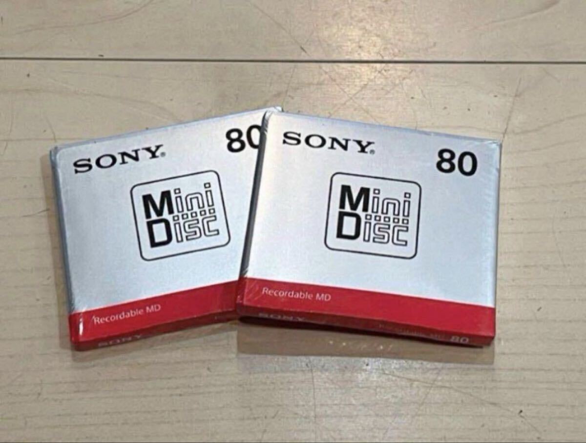 [ редкий ] новый товар нераспечатанный SONY MD 80 минут 2 шт. комплект MDW80T