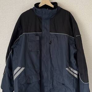 ☆送料無料☆ DELTA PLUS デルタプラス USA直輸入 古着 フード付き FINNMARK ワーク ジャケット メンズ XXL ネイビー系 アウター 中古 即決