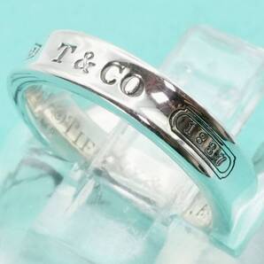 極美品6号 ティファニー 1837 ナロー スリム リング/25-1848S