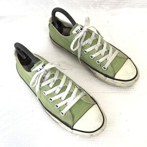 Made in USA☆CONVERSE ALL STAR☆オールスター/ローカットスニーカー【6.5/24.5-25.0/黄緑】sneakers/Shoes/trainers/Vintage◎CC-102