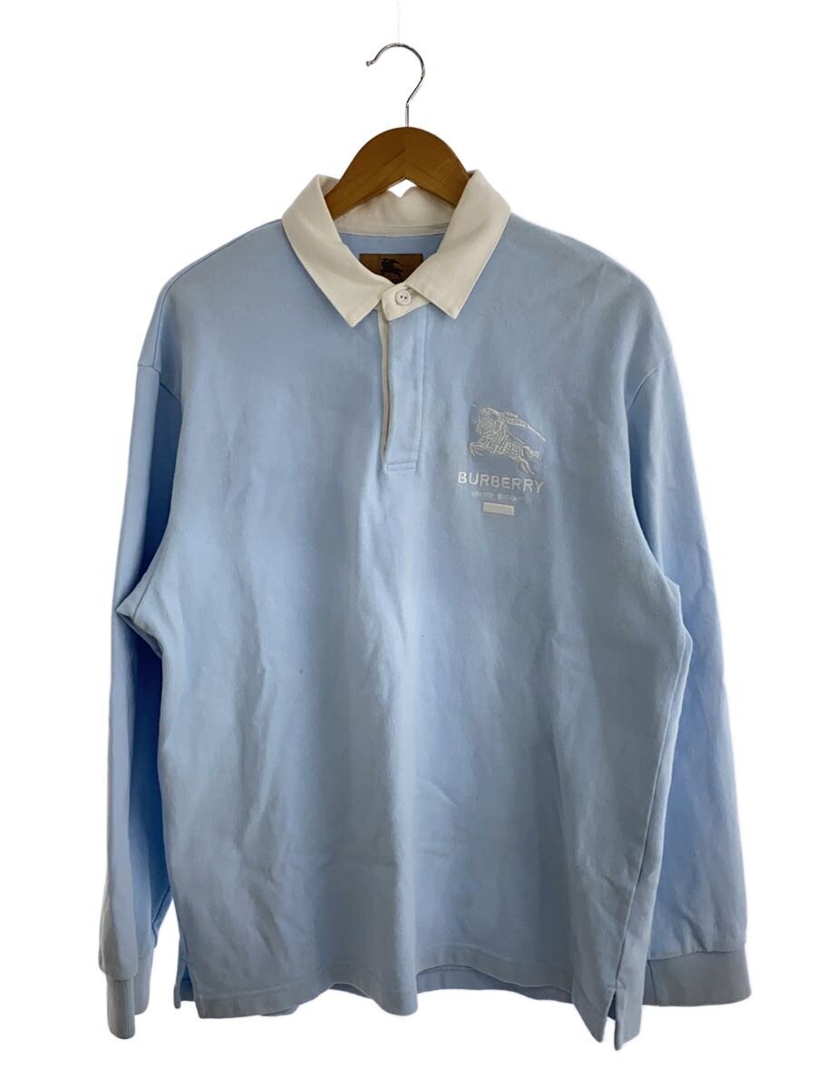 BURBERRY◆ポロシャツ/M/コットン/BLU